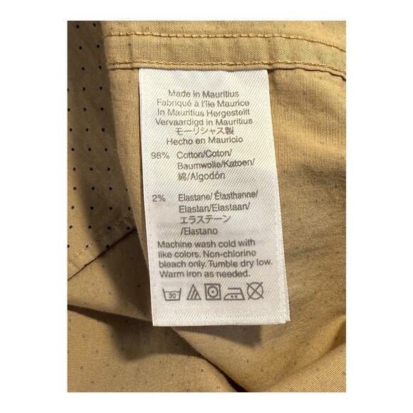 J. Crew Men's Slim Fit Flex Beige Polka Dot Long Sleeve Shirt Size Large - Picture 6 of 7